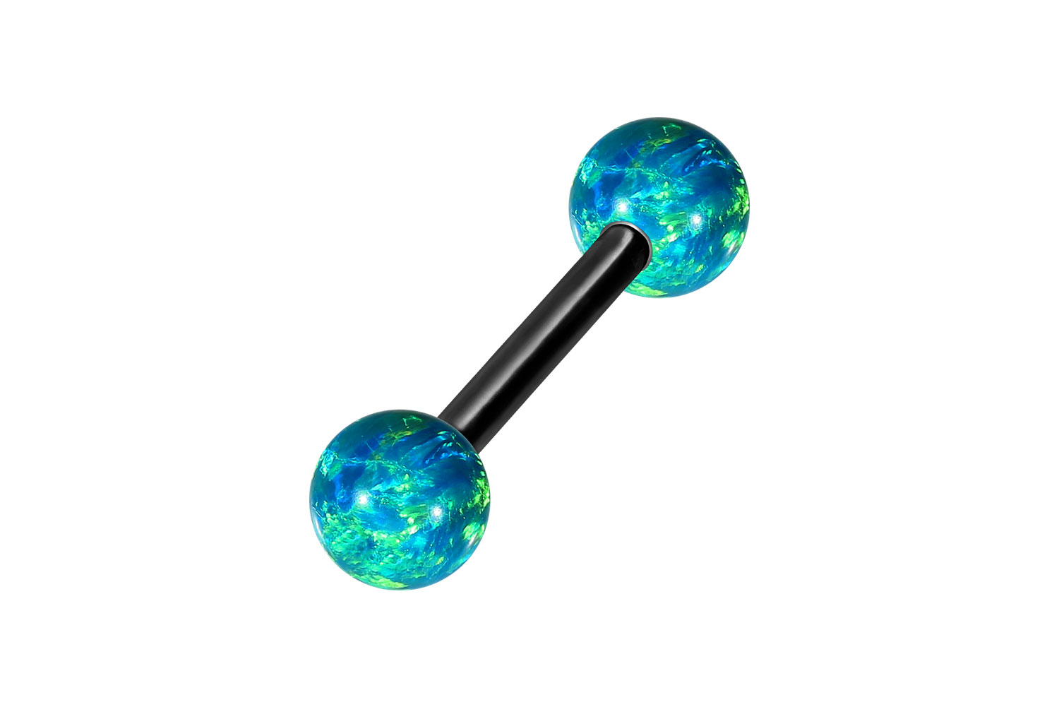 Chirurgenstahl Barbell SYNTHETISCHE OPALE